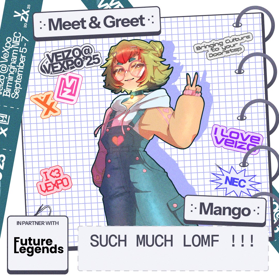 ✨MEET &amp; GREET TODAAYY✨

I'll be at the Veizo booth at 2pm today !

👉👈 Pls com say hi 💛❤️💚