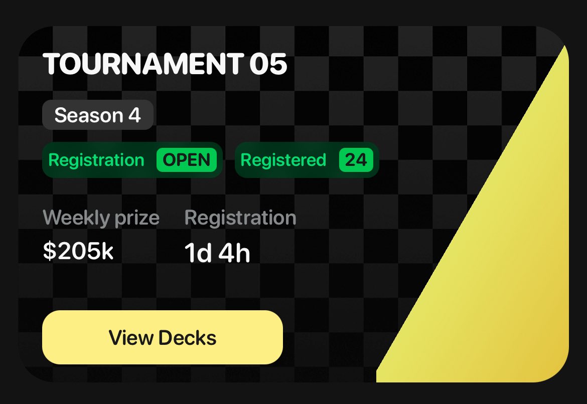 Khallid4397's tweet image. GM (Say it back 🫡)

Will be completing my @fantasy_top_ decks today … tough decisions 🫨

Hopefully I’ll pass 20,000 XP on @defidotapp.

Another @footballdotfun tournament begins today 🔥

Happy Sunday 🐸