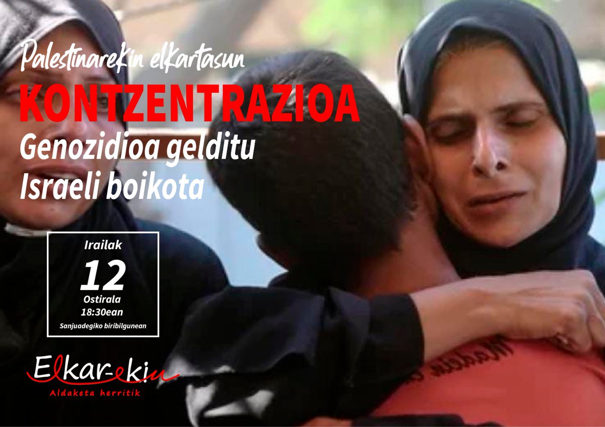 Gure babesa Global Sumud Flotilako kide guztiei, eta, bereziki, bertan doazen lau euskaldunei. Aupa zuek. Ostiralean kalera aterako gara berriz.

#PalestinaLibre