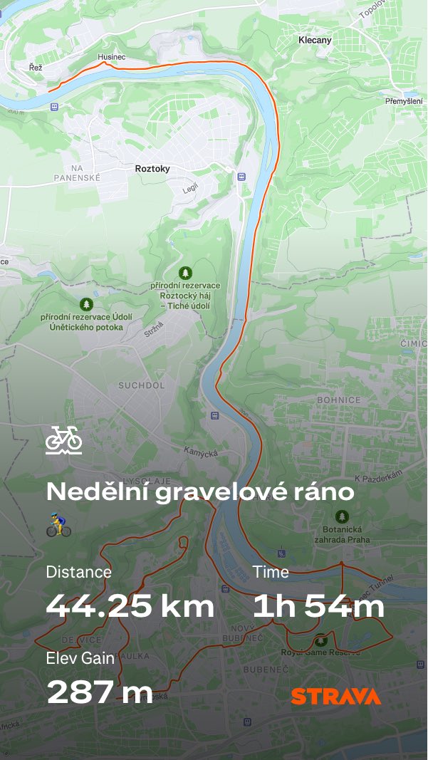 Nedělní gravelové ráno 🚴‍♂️