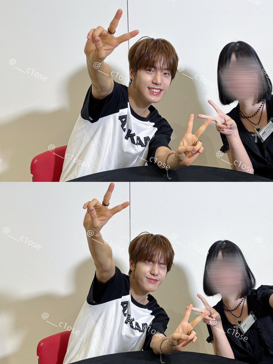 0831☾·̩͙⋆ツーショ
めちゃくちゃ笑顔で！って頼んだらこのお顔🎀💓🪽