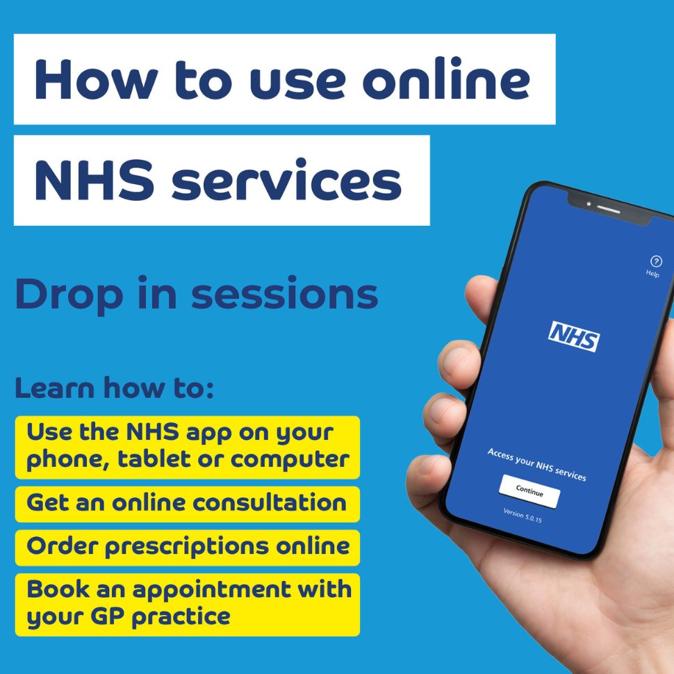Free NHS app session! 📱 📍 Pop along to @PortsmouthReads Cosham Library to  learn how to use the NHS app, which can give you a simple and secure way to  access a