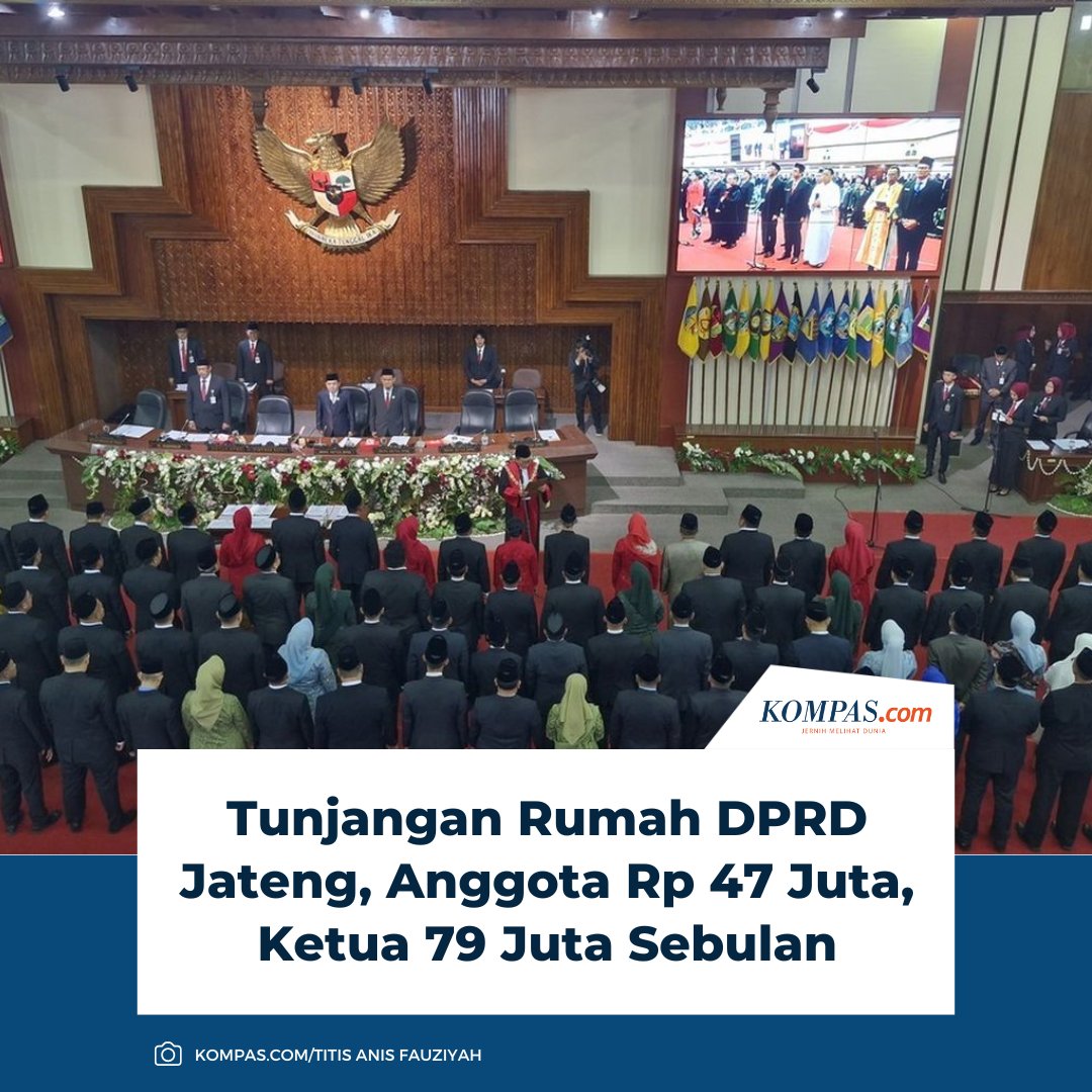 kompascom's tweet image. Anggota DPRD Jawa Tengah menerima tunjangan perumahan sebesar Rp 47,77 juta per bulan.

Baca selengkapnya 👇
kompas.com/jawa-tengah/re…

~LL #Tunjangan #DPRDJateng