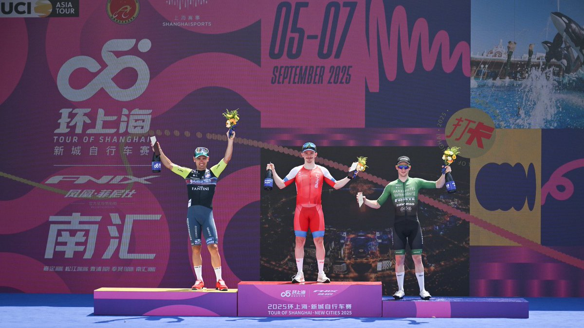 We opened the Tour of Shanghai with a podium, and closed it out the same way! 🥉 

Jesper sprinted to another strong 3rd place, backed by great teamwork. 💪

He finishes 4th overall! 

Next up: Tour of Binzhou on Tuesday! 🚴‍♂️🔥

#TourofShanghai #ParkhotelValkenburgCT #RideToWin
