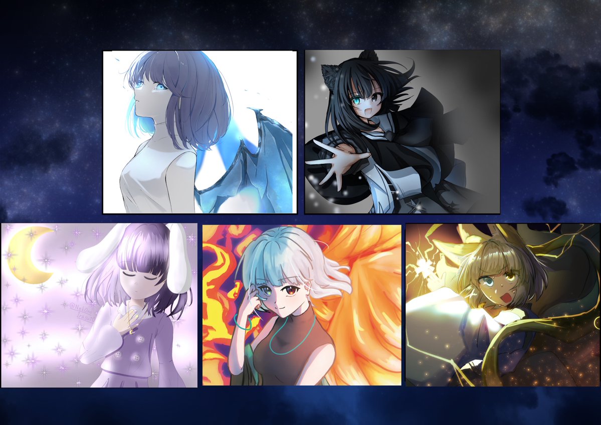 toyotama_0714's tweet photo. #パトパトギャラリー 
#パトパトチャンネル 
四季月花合作です！協力してくださった方々、素晴らしいイラストありがとうございました！ https://t.co/thAmCWUUAl