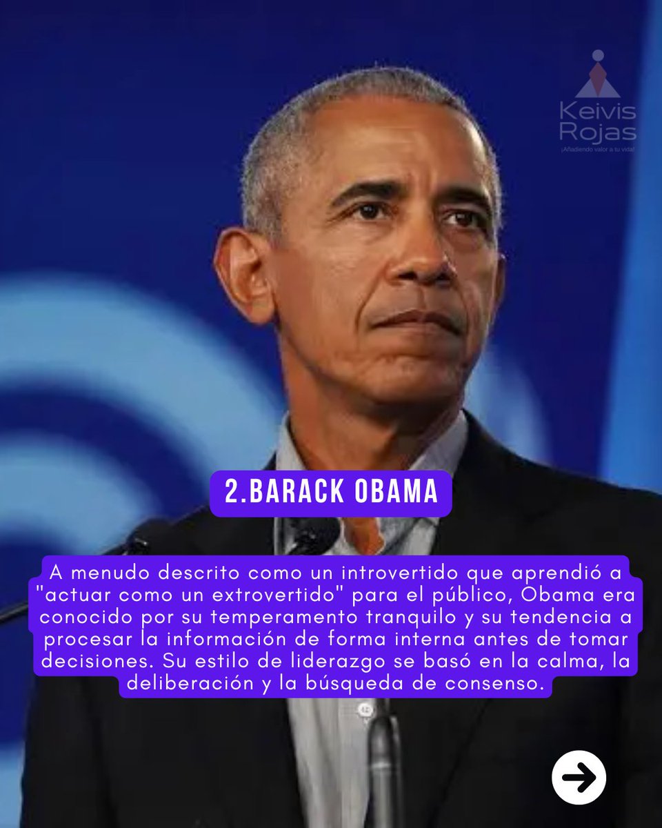 KeivisRojas's tweet image. Muchos de los líderes más efectivos de la historia no encajan en el estereotipo del orador carismático y extrovertido 🗣️. De hecho, la introversión 🤫, el enfoque estratégico ♟️ y el pragmatismo 🛠️ son rasgos que, a menudo, los convierten en líderes excepcionales.

Aunque se…