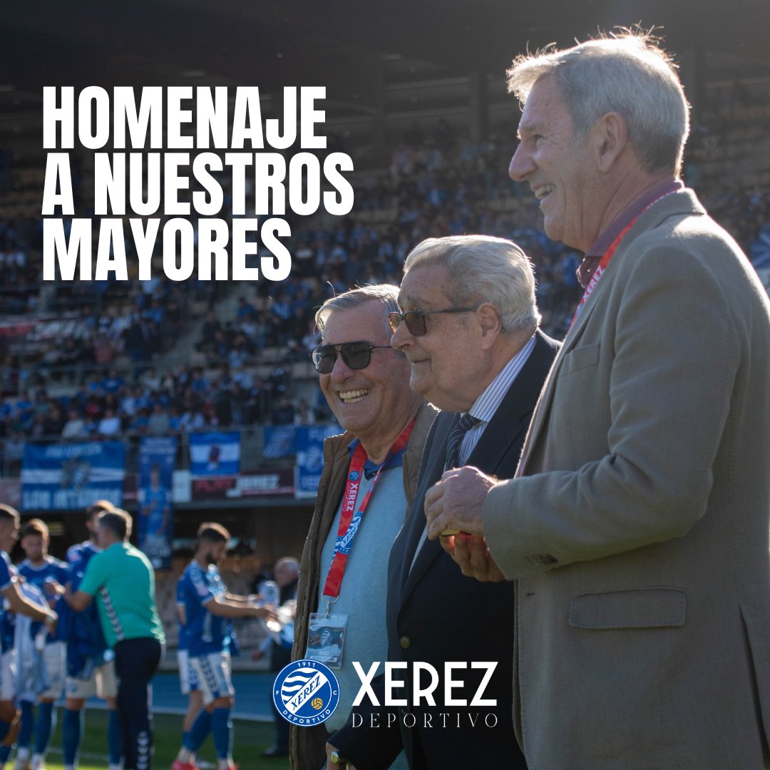 🏟️💙 Hoy vivimos algo más que fútbol en Chapín. Antes del partido, rendiremos un emotivo homenaje a una representación de los 𝐱𝐞𝐫𝐞𝐜𝐢𝐬𝐭𝐚𝐬 𝐦á𝐬 𝐯𝐞𝐭𝐞𝐫𝐚𝐧𝐨𝐬, auténticos guardianes del legado y sentimiento azulino.

Porque sin su pasión, su entrega y su ejemplo,
