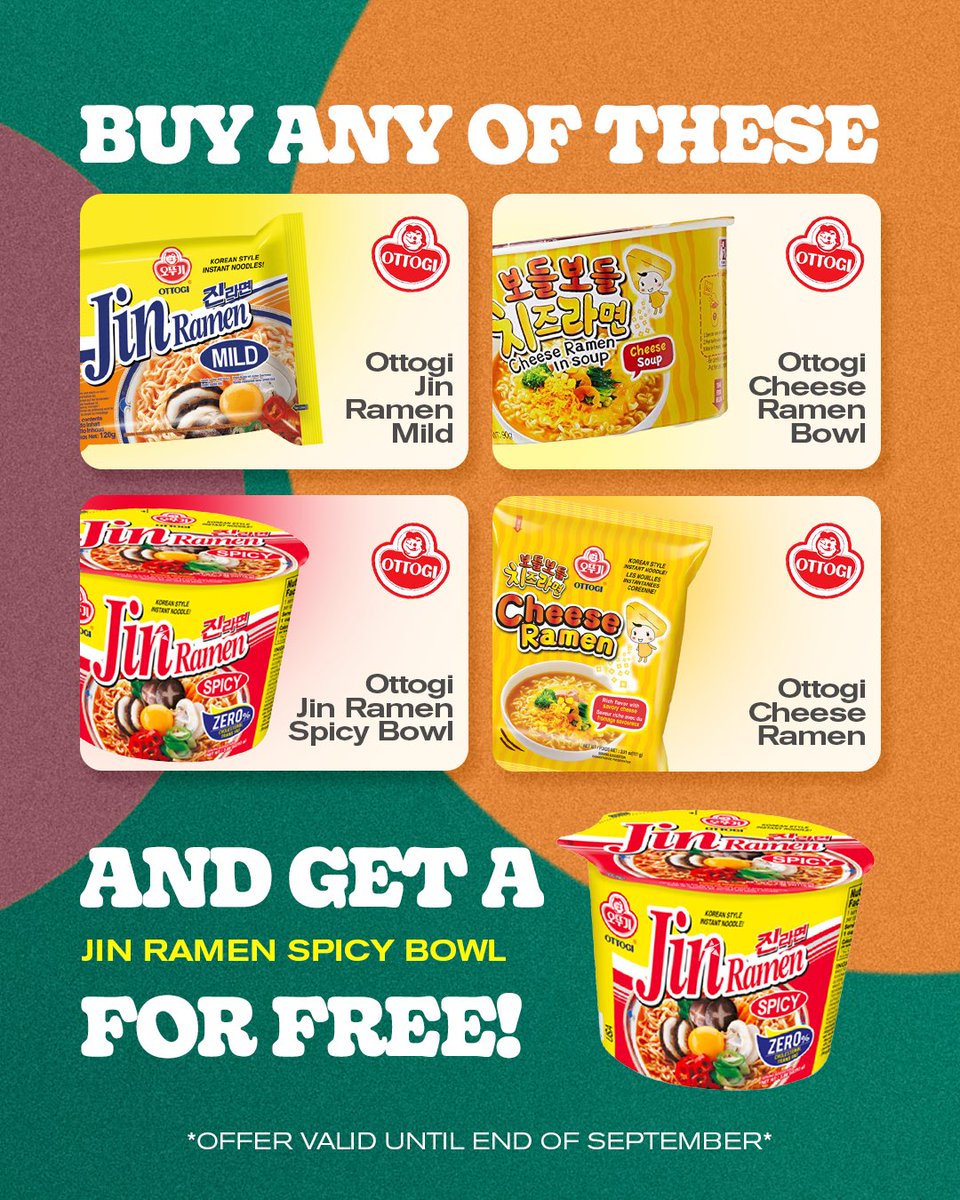 🍜 The stakes just got spicier! Buy 1 Jin Ramen, get 1 FREE. Double the flavor, double the fun!