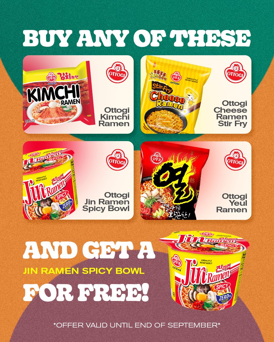 2 bowls > 1 bowl. That’s math we all love 🍲 Buy 1 Jin Ramen &amp; snag another FREE!