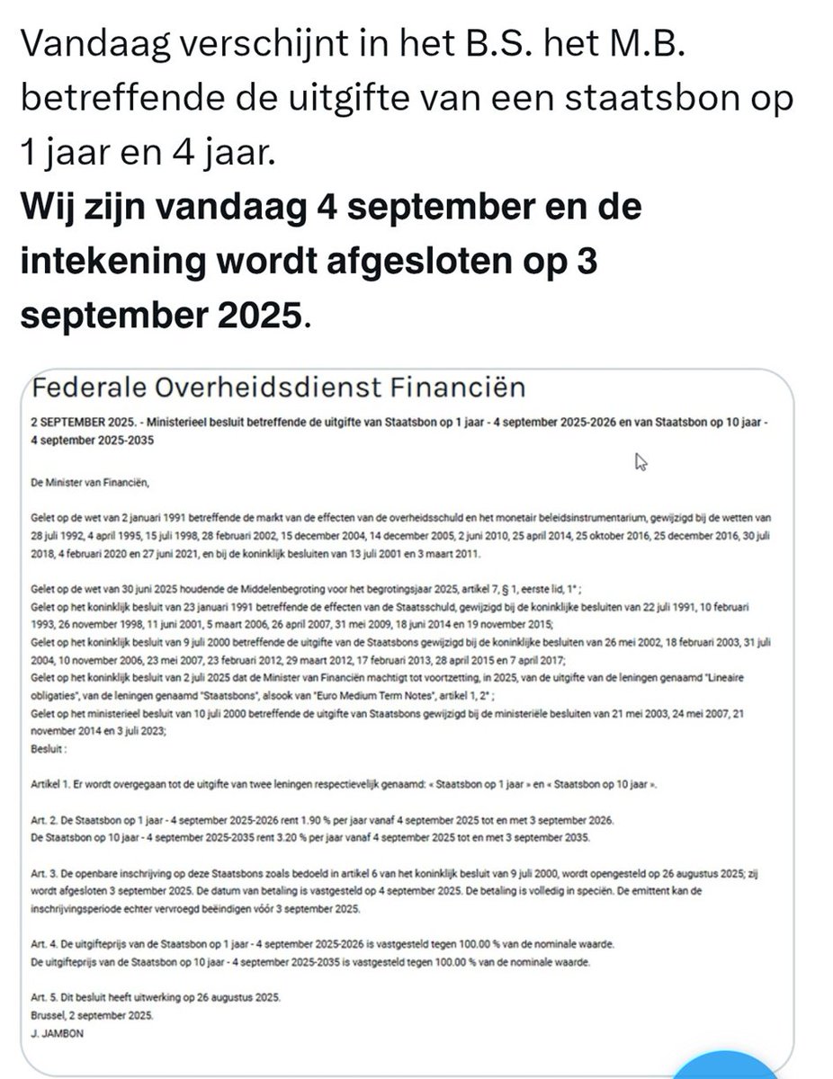 Ceuninck (@ceuninck4) on Twitter photo Jambon overweegt latere inning meerwaardetaks tijd.be/politiek-econo… 
Zal dat op tijd in het staatsblad verschijnen? Lijkt soms niet te lukken👇 Jambon overweegt latere inning meerwaardetaks tijd.be/politiek-econo… 
Zal dat op tijd in het staatsblad verschijnen? Lijkt soms niet te lukken👇