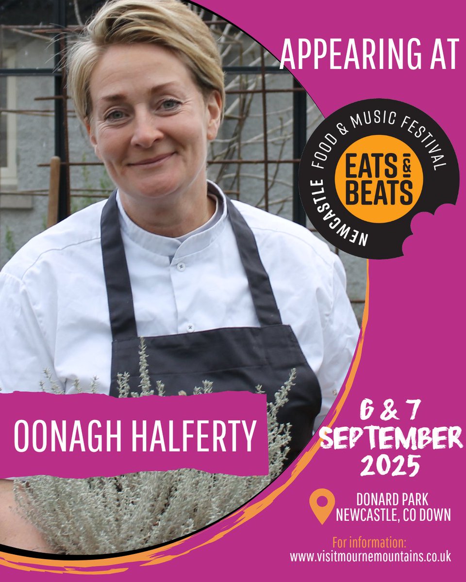 VisitMGS's tweet image. 🍴 Cookery Demos at Eats &amp;amp; Beats, Sunday 7 September!
🕦 11.30am - 12pm Cocktail Mixologist, Avoca Hotel
🕧 12.45 - 1.15pm Annette Grant, The Whistledown Hotel
🕑 2 - 2.30pm Oonagh Halferty, Montalto Estate
🕓 3.15 - 3.45 &amp;amp; 4.30 - 5pm Jonny Murphy, The Hungry Hooker
#EatsandBeats