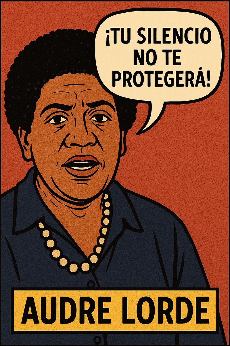 📚 Audre Lorde lo dijo claro: Tu silencio no te protegerá.

💡 El silencio nunca nos protege, solo nos aísla. Por eso, a partir del 1 de octubre, empezamos el CURSO DE OTOÑO de formación en feminismo negro. interseccionalidad y privilegio blanco. MIXTO
afrofeminas.com/2025/09/02/cur…