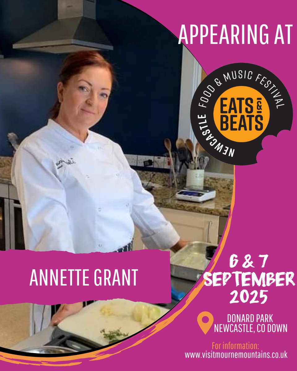 VisitMGS's tweet image. 🍴 Cookery Demos at Eats &amp;amp; Beats, Sunday 7 September!
🕦 11.30am - 12pm Cocktail Mixologist, Avoca Hotel
🕧 12.45 - 1.15pm Annette Grant, The Whistledown Hotel
🕑 2 - 2.30pm Oonagh Halferty, Montalto Estate
🕓 3.15 - 3.45 &amp;amp; 4.30 - 5pm Jonny Murphy, The Hungry Hooker
#EatsandBeats