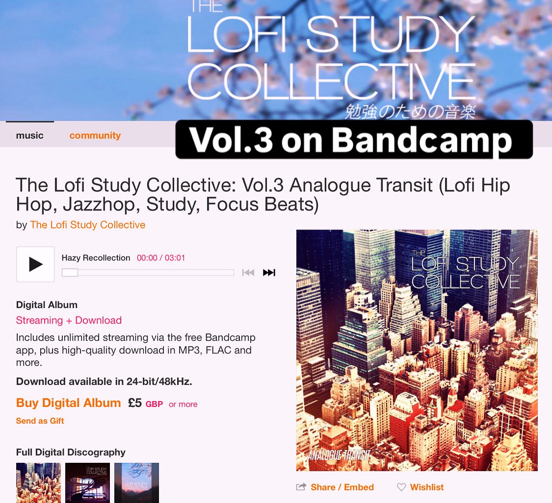 LofiStudyGroup's tweet image. Come on over to:
thelofistudycollective.bandcamp.com

For lofi study goodness! 

#lofi #study #newmusic