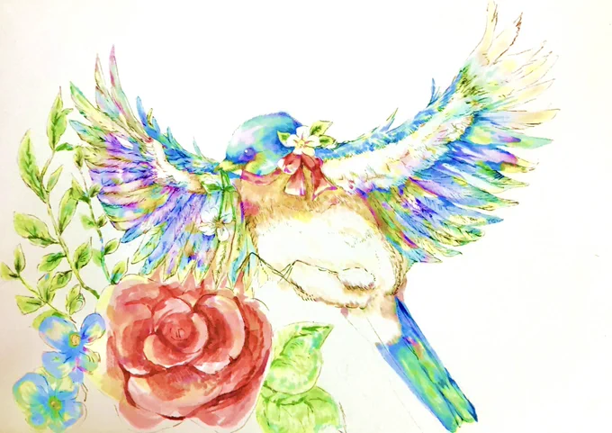#鳥はあなたを見ています #お絵描き好きさんと繋がりたい