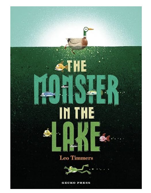 kbport714's tweet photo. #bookaday The Monster in the Lake #leotimmers Loved this. 4 ducks want to go to a lake. Eric heard abt a monster, ducks say not true, but Eric “sees a monster.” The 2 have fun. Other ducks see Eric. Cute ending. @geckopress  9/9 https://t.co/0Rn7OZUaRa