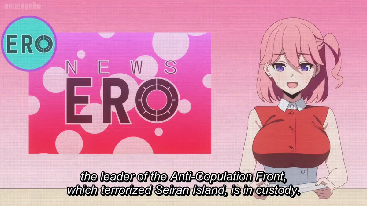 I love how in the episode this week they show this newsreader with a bit flustered expression slightly moving up and down and you can just tell she's getting fucked under the table like in those classic jav films. It's a small detail but it shows their dedication to the concept.