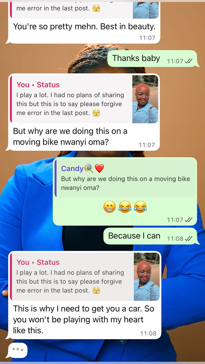 so_summerr's tweet photo. I sent this video to my man and he said that this is the reason he needs to buy me a car so that I’ll not be using his heart to play😹😹 https://t.co/9vl3PuosGZ