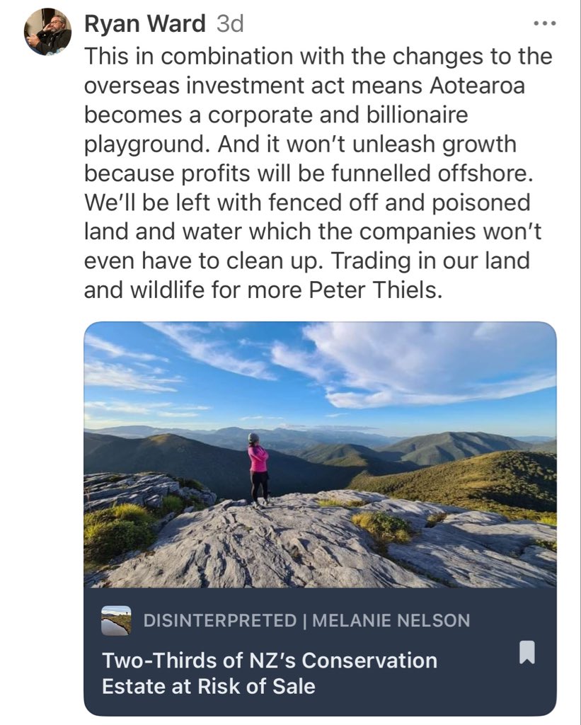 HuiaSue's tweet photo. #Criminalisation of #protest, be it TeTiriti, climate change, Gaza, War: Coming to #NZ soon
Also - in time to arrest us if we protest the destruction & pollution of our Conservation Estate or neighbourhood for foreign corporate greed eg mining #nzpol #AtlasNetwork https://t.co/3X9tvTsgdZ
