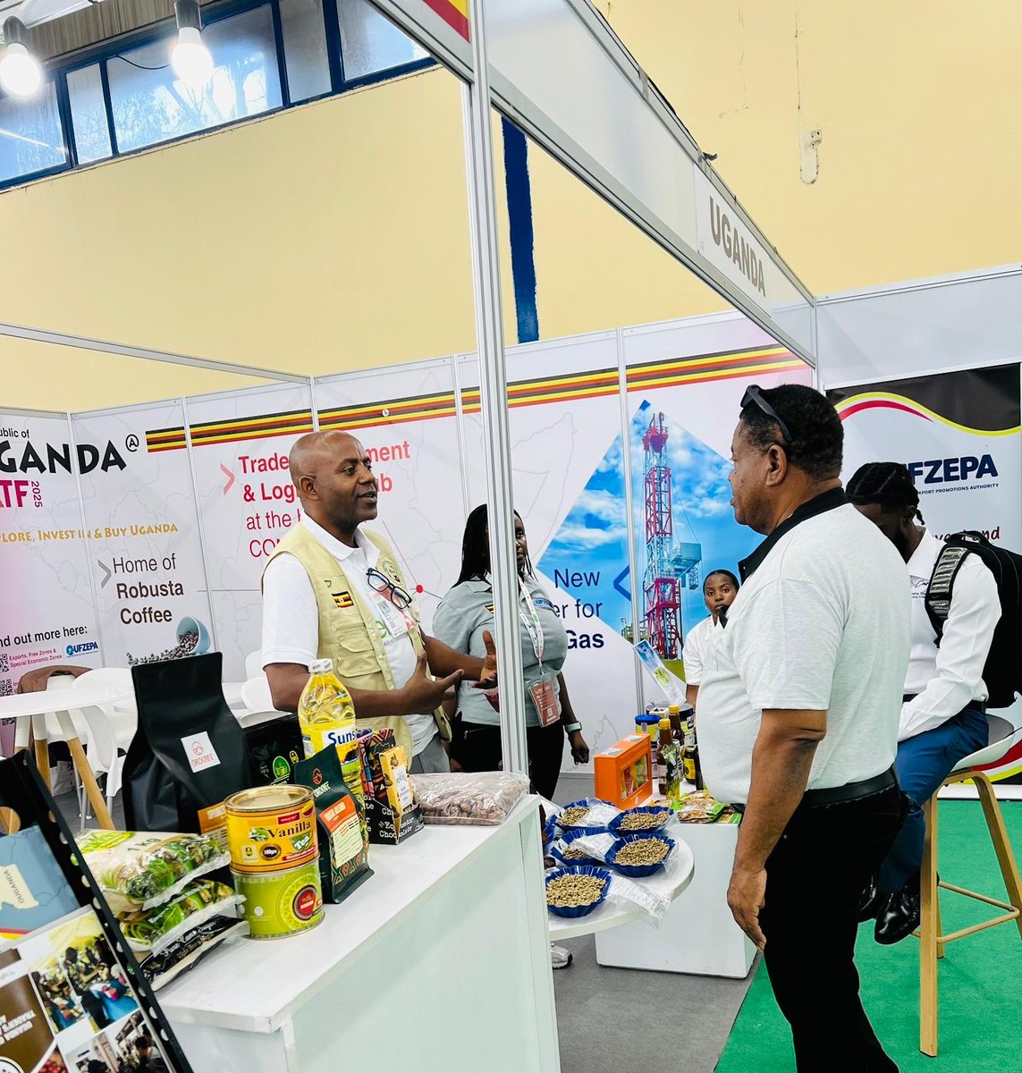 ufzepa's tweet photo. Our team is ready to provide information, connect you to Ugandan companies, and support initiatives that advance intra-African trade and collaboration at the @iatf2025

#afrieximBank #IATF2025 #GrowingExports https://t.co/MzVFpUOGFR