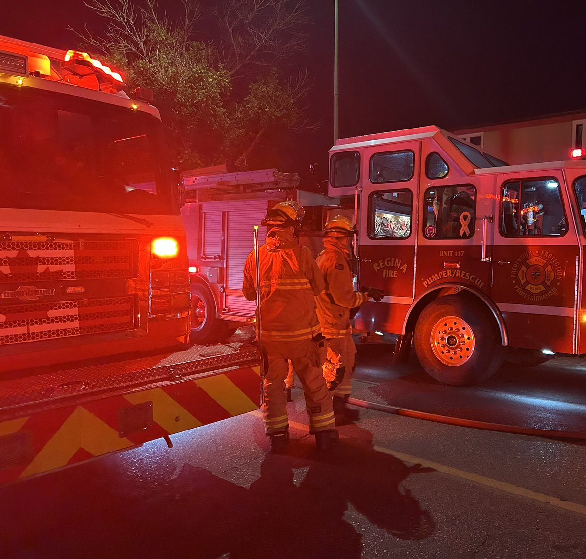 RFPS responded to a structure fire at 2:28 am on the 4000 blk 4th Ave. Fire located on the main floor of the unit. Fire was under control quickly. One deceased person located in the property. One person with injuries assisted by Paramedics. Investigation is underway #YQR