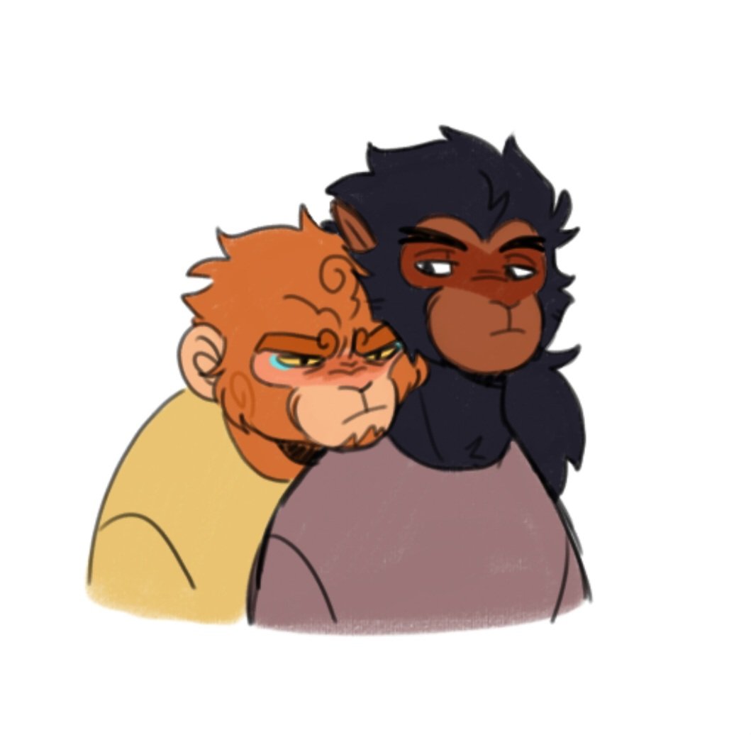 It's his comfort spot 
#LEGOMonkieKid