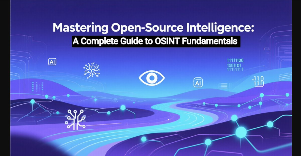 TWEETPRESSS's tweet image. Mastering Open-Source Intelligence: A Complete Guide to OSINT Fundamentals
softtechhub.us/2025/09/07/mas…

#OSINT #OpenSourceIntelligence #Cybersecurity #InformationGathering #DataAnalysis #IntelligenceCommunity #ResearchSkills #DigitalForensics JD Vance #PrivacyProtection