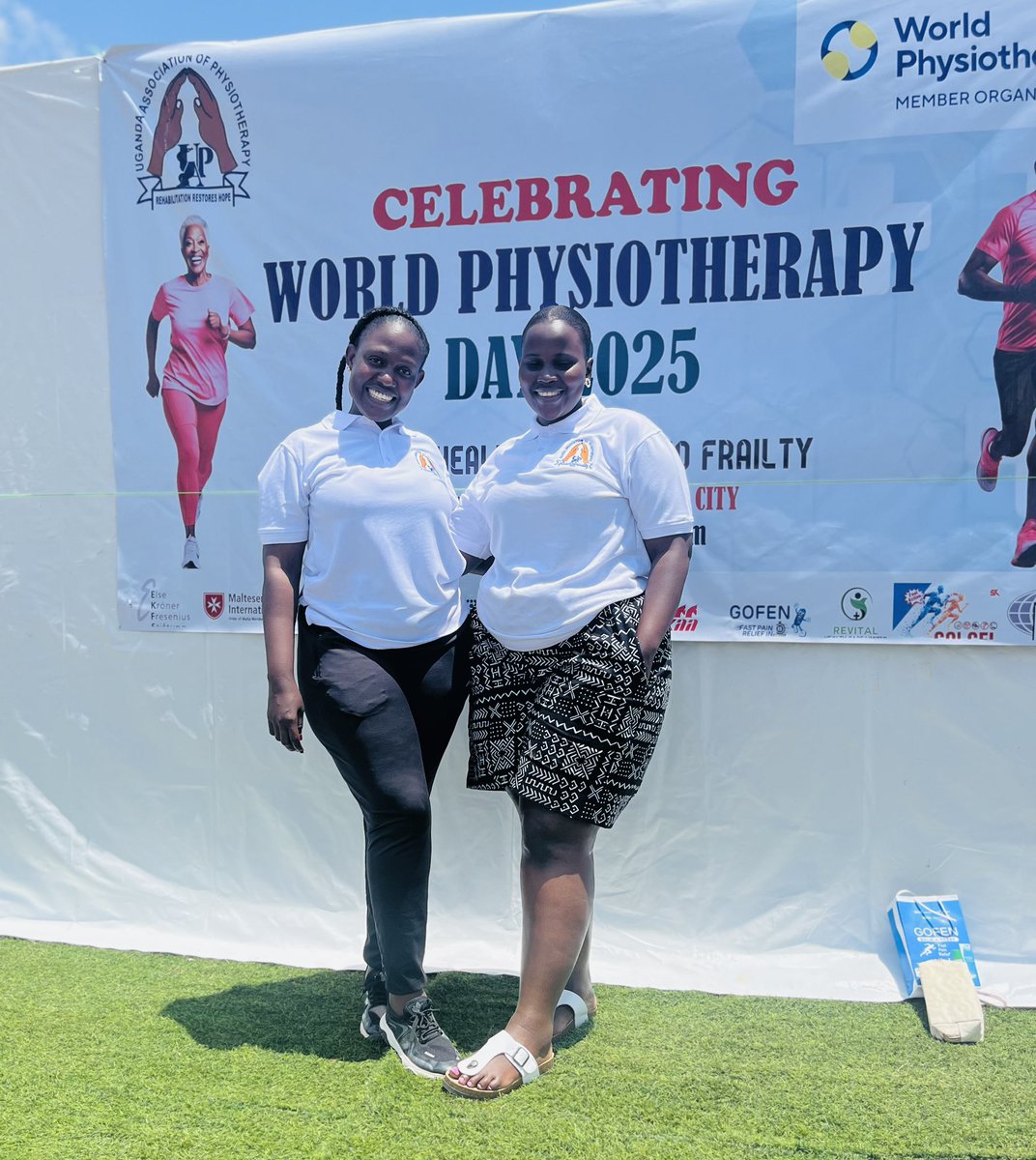 flonamirimu's tweet photo. Yesterday, @Ugphysiotherapy celebrated World Physiotherapy Day 2025 in Gulu City under the theme “Healthy Aging &amp; Frailty” 

Highlights included:
A mass awareness walk
Aérobic sessions
Health education talks in line with the theme
Free physiotherapy consultations

#WorldPTDay2025 https://t.co/yVTK7PxLJ8