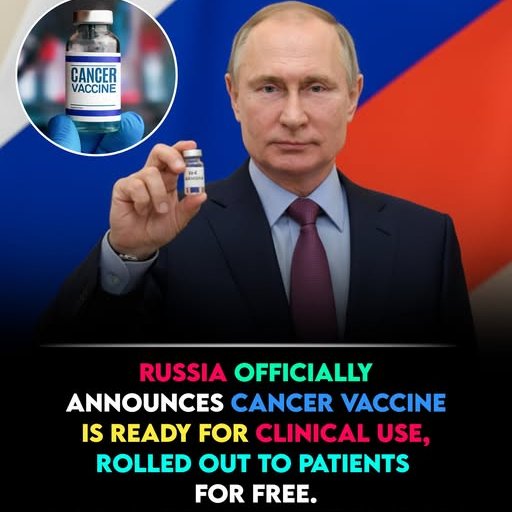 WORLD NEWS:

Russia has officially introduced its first cancer vaccine for clinical use. Health officials confirmed that patients will receive the vaccine free of charge as part of the national healthcare system. This development marks a major step in cancer treatment, offering a