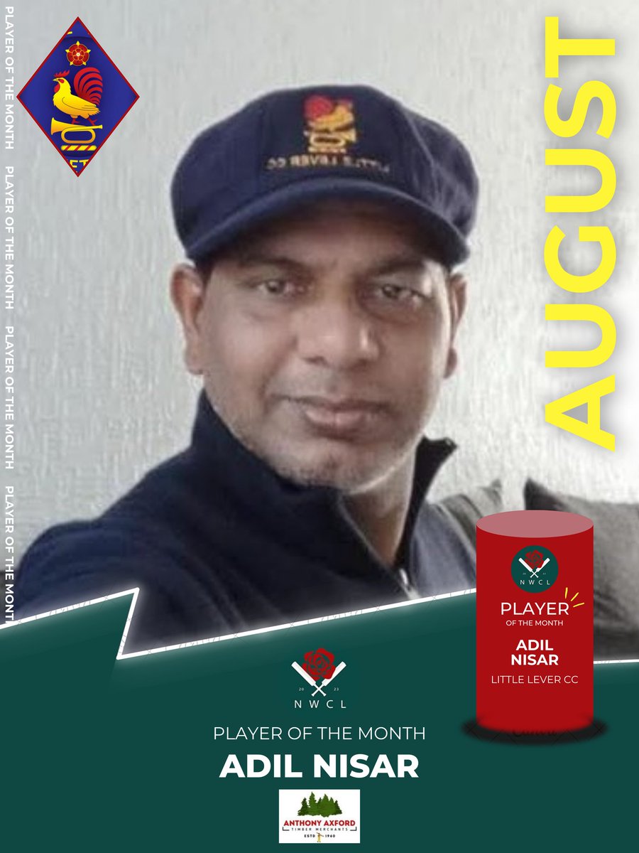 As voted by you, the Player of the Month in the Senior Premiership division goes to <a href="/LittleLeverCC/">LLCC</a> player, Adil Nisar 👏