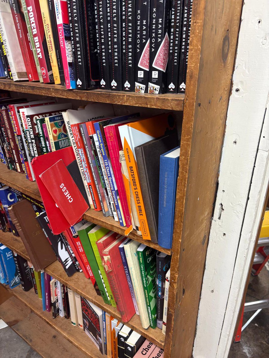 CSCTeesside's tweet image. My friend Matt Piper was in the Strand Bookstore in New York recently and he kindly sent me a photograph showing a couple of copies of one of my books.

One Yank and they will be off those precarious shelves.