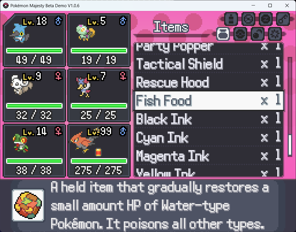 MajestyPokemon's tweet photo. As seen in our Discord server, new item sprites and overworld graphics are coming in Pokemon Majesty's next big update!

Additionally, even more Pokemon across shengan are transforming?! I wonder what they look like! https://t.co/HQuT0SL39p