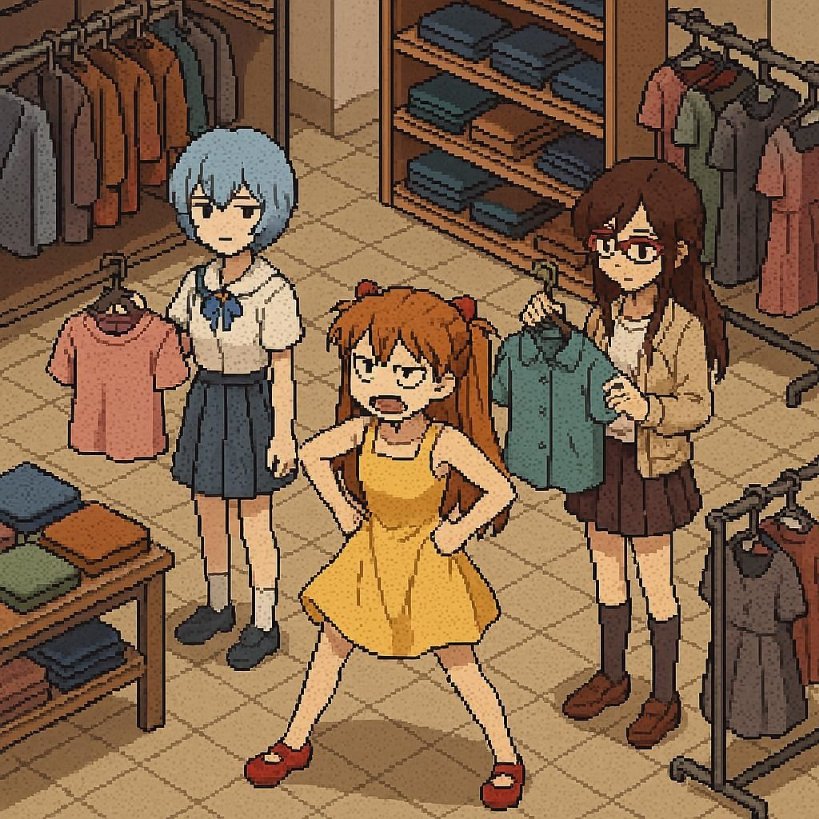 Jokerzon91's tweet photo. Evangelion isometric AI pictures thread 🧵 #1
Stay tuned 🛜

Shopping with friends 🛍️

Caption this as you wish 💬

Generated with #bingimagecreator 

#AI #AIart #AIillust #AIイラスト https://t.co/k646dE4YXt