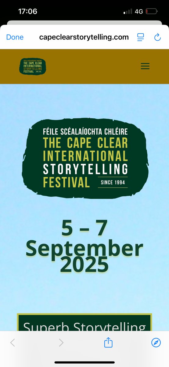 capeclearbnb's tweet photo. Míle buiochas le coiste na féile scéalaíochta as féile den scoth! Beimid ag súil go mór leis an mbliain seo chugainn! #scéalaíocht #capeclearstorytelling https://t.co/lmBzbD4HIH