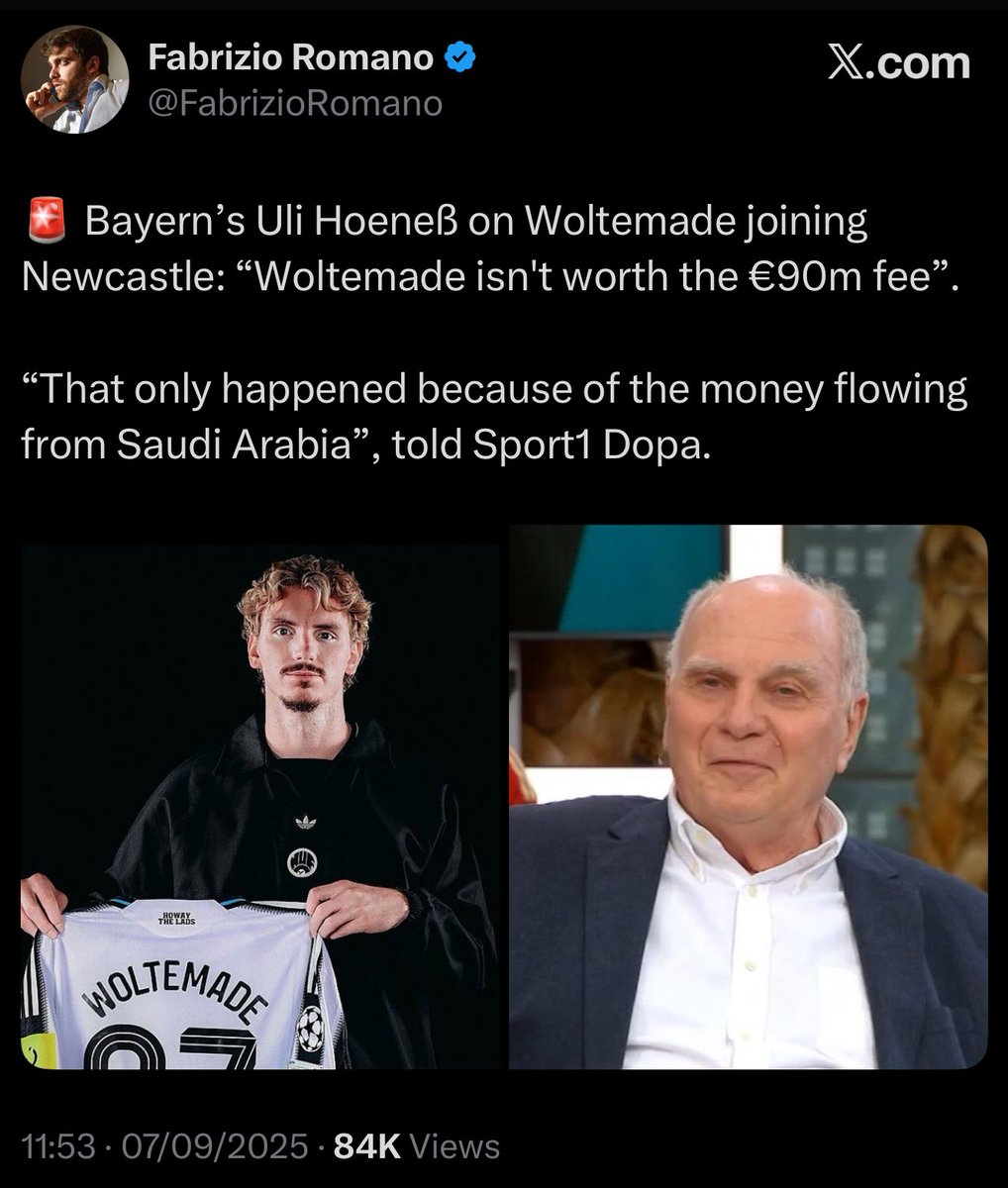 This guy is genuinely ill, making up fees and publicly declaring their new striker is essentially a stop gap… no wonder Bayern stocks are in free fall.