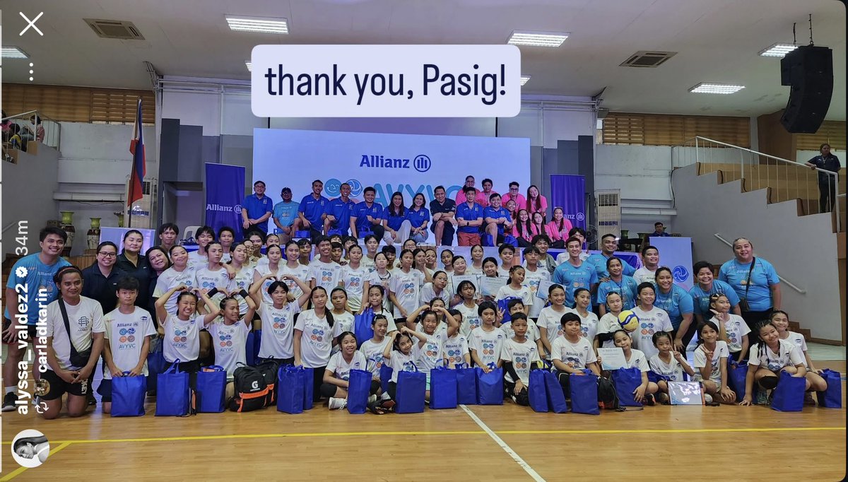 letletalinsunu1's tweet photo. Another leg of the Alyssa Valdez Youth Volleyball Camp #AVYVC has ended! Congrats Ly &amp; thank you to all the participants, coaches, sponsors &amp; to the City Government of Pasig , Alyfinity, alacartedigilab for another successful event! https://t.co/YMRggqSx71