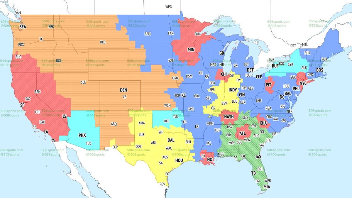 Broadcast maps for Week 1 of 2025 NFL season bearswire.usatoday.com/story/sports/n…