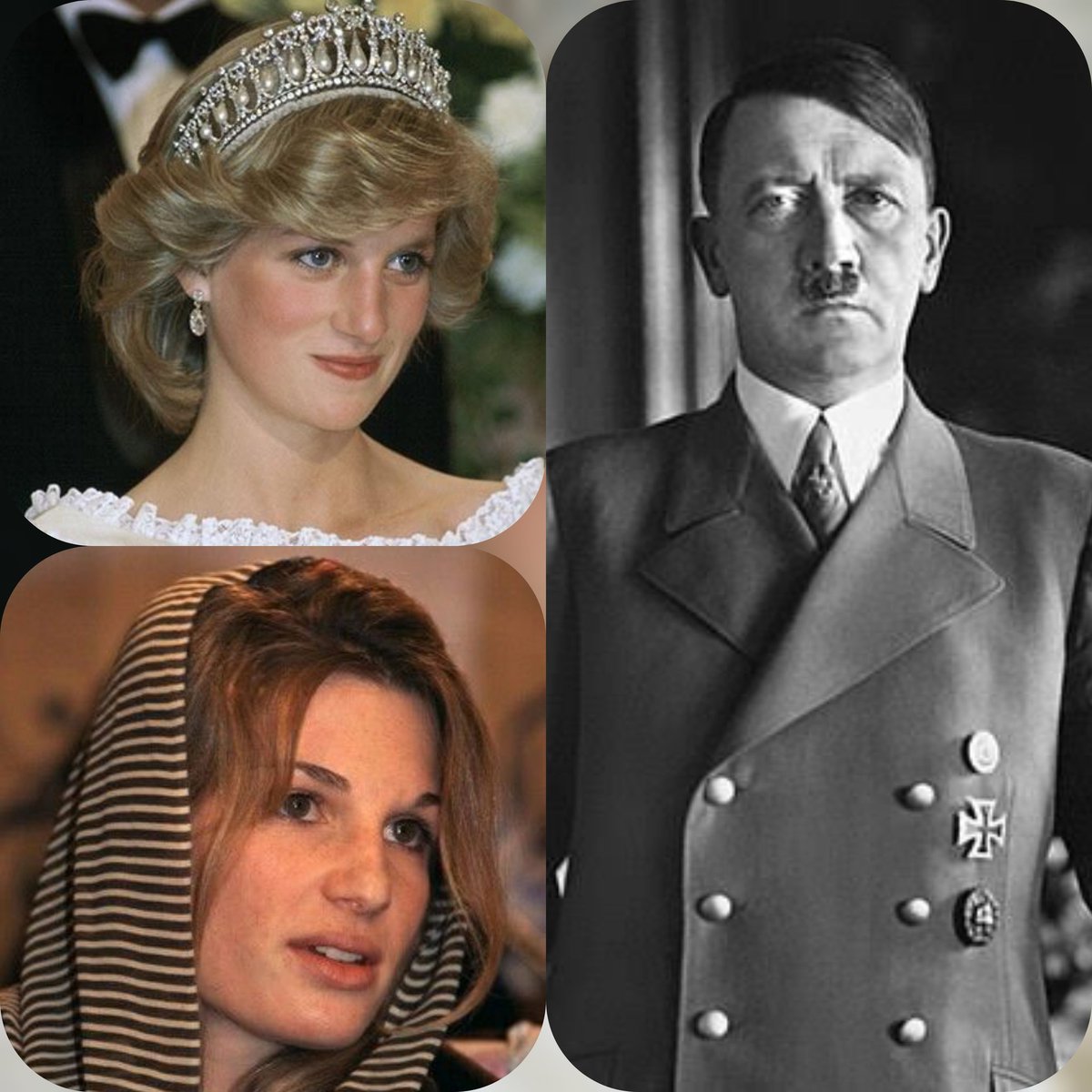 Bukkee02's tweet image. People in history I love.
#PrincessDiana
#AdolphHitler
#JamimaKhan