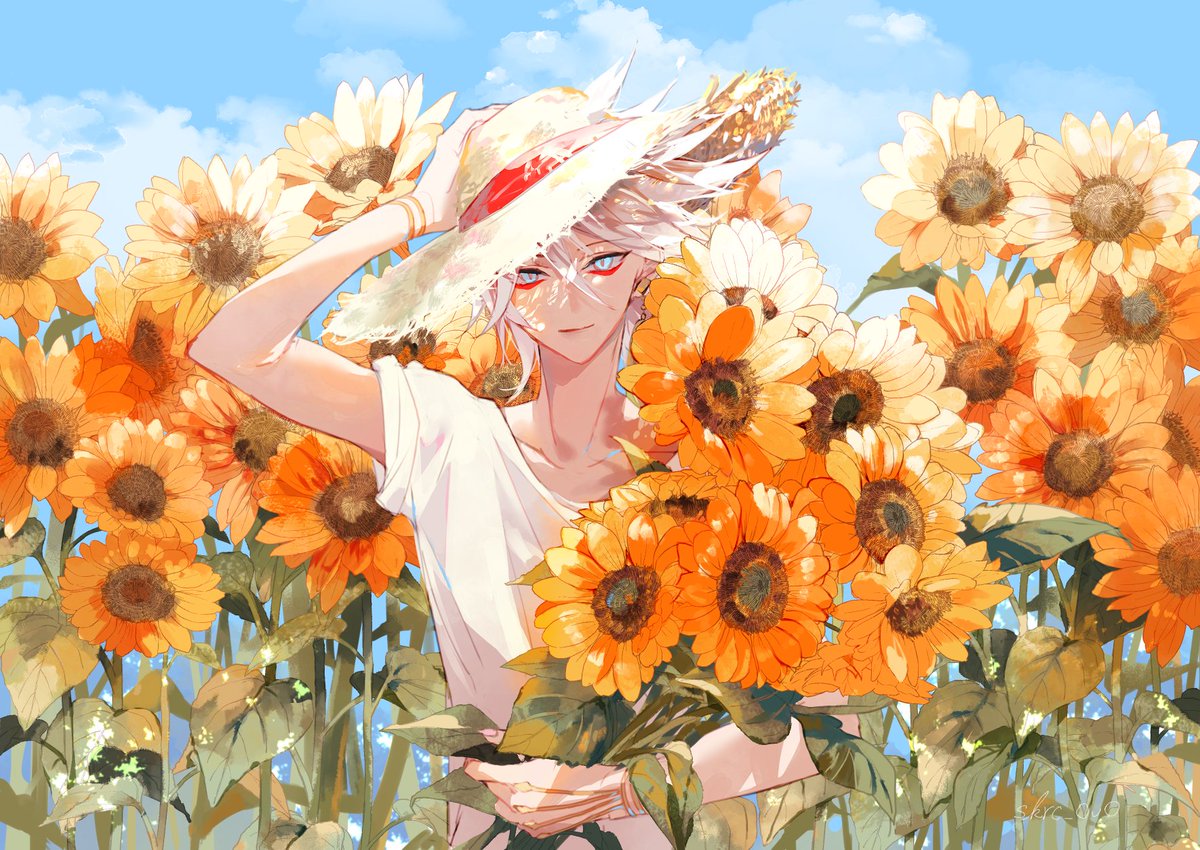 懐かしい通知来たので夏っぽいFGOインド兄弟絵をば
好きな夏要素つめた記憶　#FGO