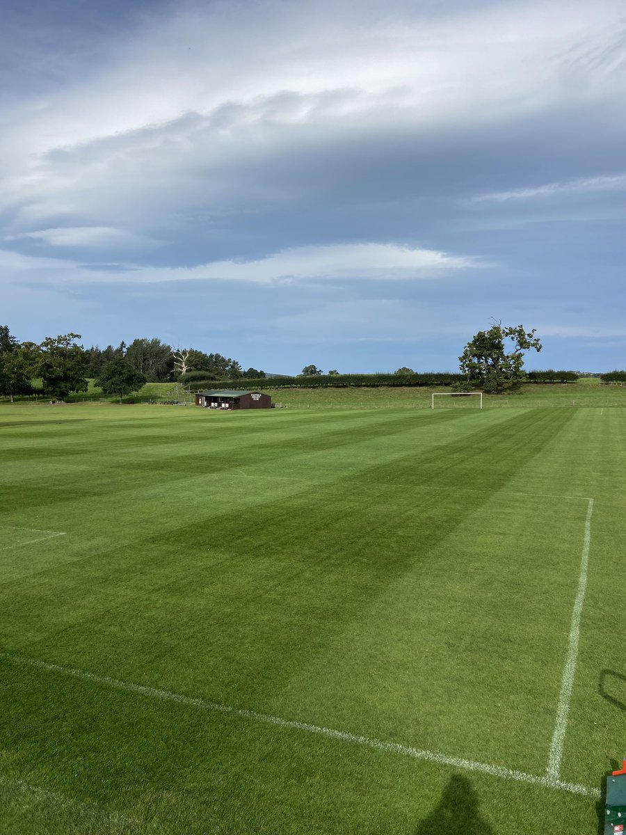 Took the <a href="/Tildenet_Sports/">Tildenet Sport</a> covers off today and the goalmouths have grown in well after 9 days!

A double cut with the <a href="/wessexintl/">Wessex International</a> CRX180 after not being able to cut for 5 days due to family, work and weather. Not a problem though as it’s came up really well.

<a href="/wearetheGMA/">Grounds Management Association</a>