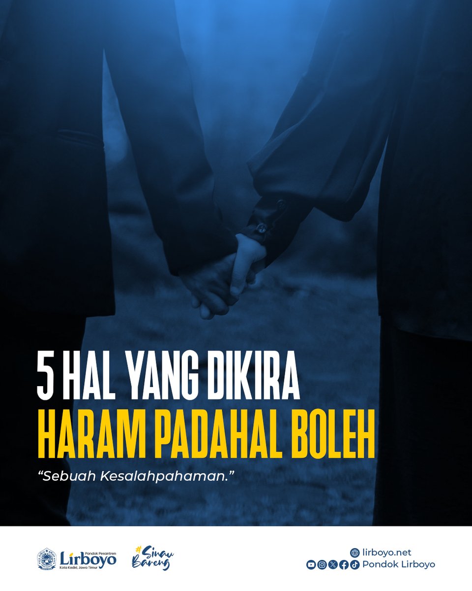 pondok_lirboyo's tweet photo. Dikalangan masyarakat, umumnya banyak yang mengatakan bahwa 5 hal ini hukumnya haram. Padahal itu diperbolehkan loh. kira-kira apa aja ya? Simak penjelasannya. https://t.co/C4Rl6QSDJw