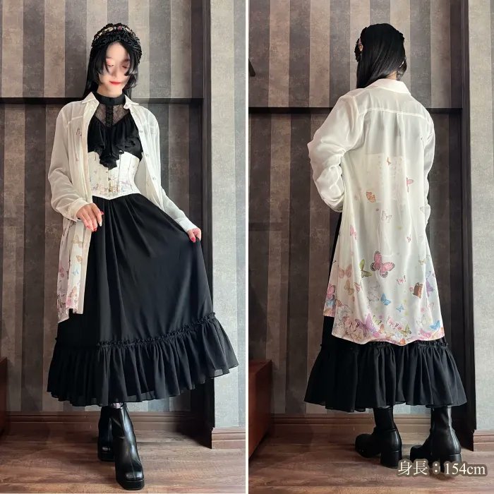 abilletage アビエタージュ Tシャツワンピース セーラー おまけつき トロンプルイユTシャツワンピース（レースセーラー） - 【公式