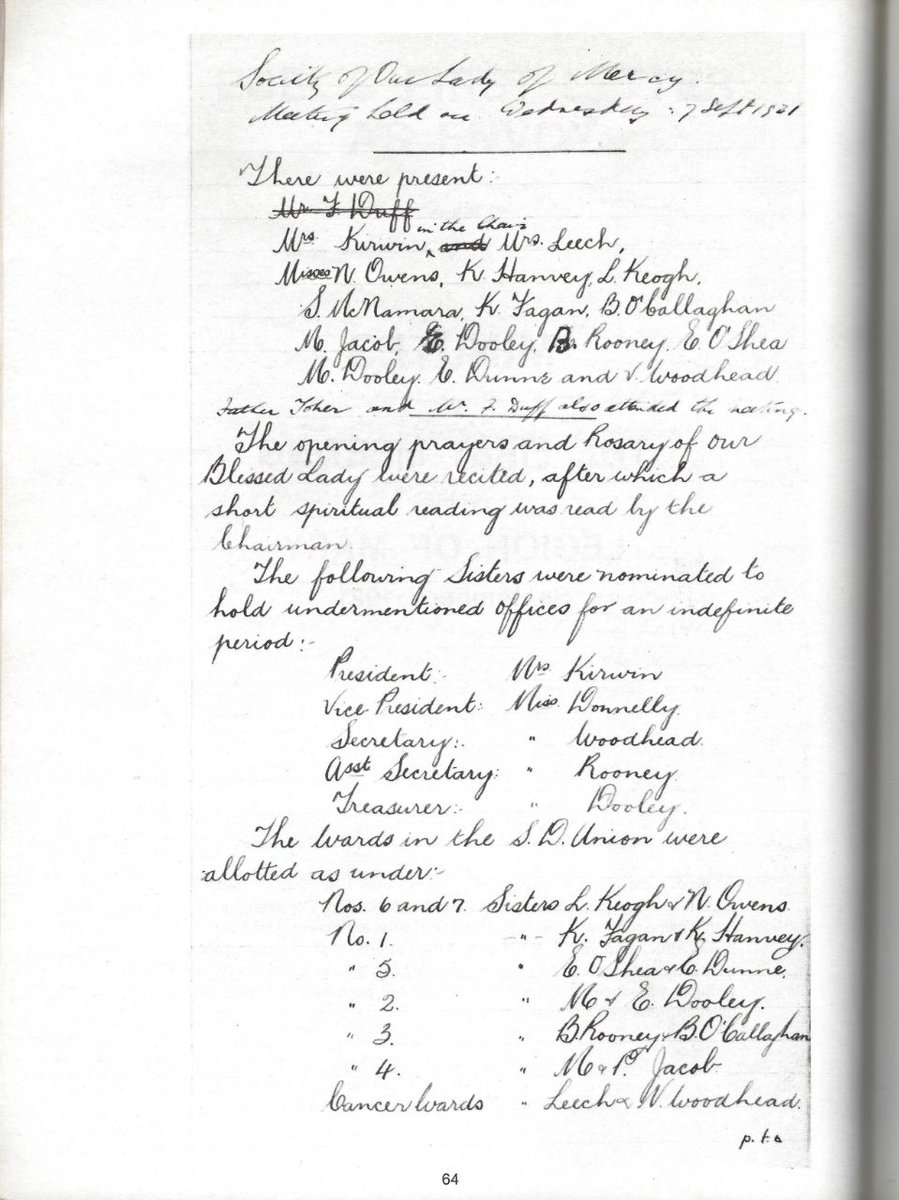 LegionOfMaryTO's tweet photo. Throwback Sep 7, 1921. Minutes of the first meeting of the Legion of Mary, Myra House, Francis St. Dublin 🇮🇪 known then as Association of Our Lady of Mercy. Thank you SSVP for lending the room.

The name #LegionOfMary will be used later in 1925. Title was earned by then. https://t.co/DyCP2zgcpG