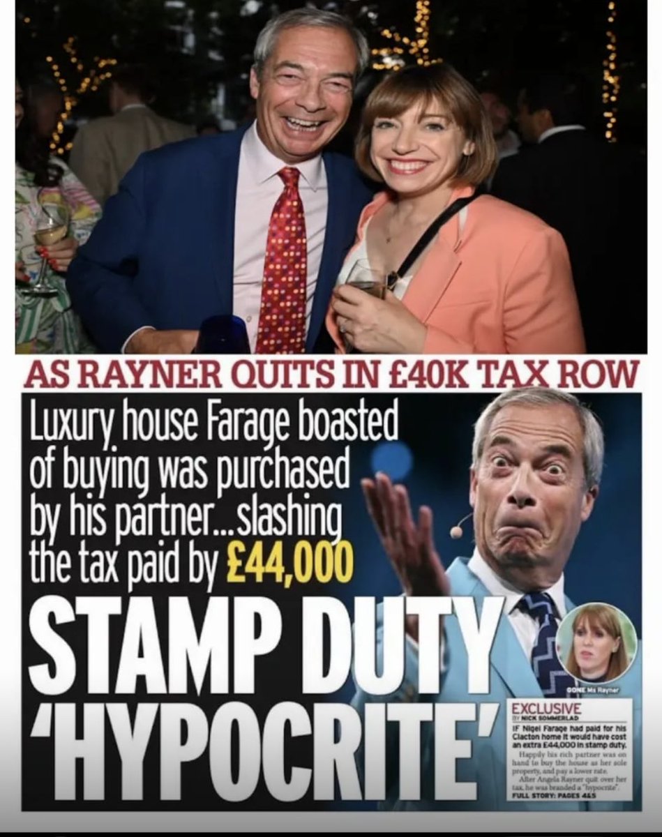 Farige lied about Brexit saying £350m extra per day for health services &amp; lied about stopping the boats in 2 days &amp; lied about the stamp duty on his constituency house. He is a dishonest hypocrite still mugging off the British people yet loved by Britain’s right wing media. 😪