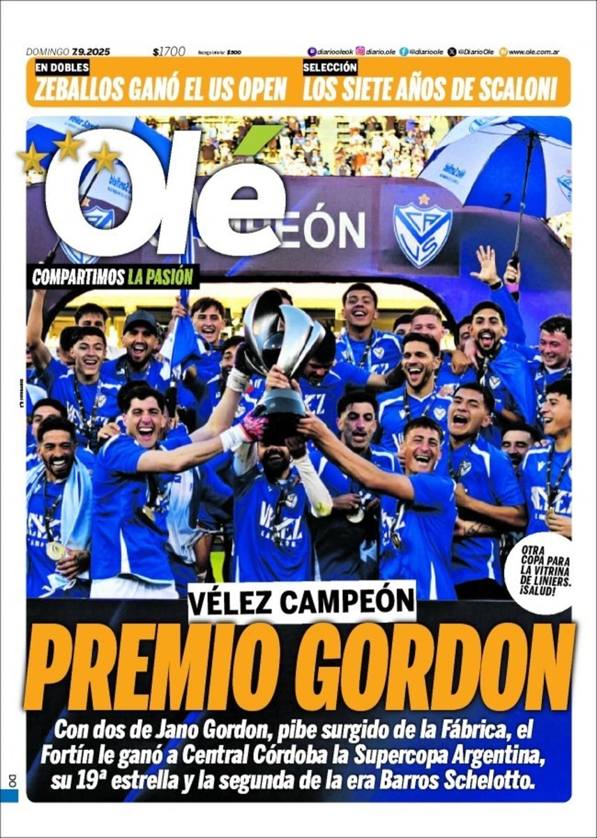 #LaTapaDeOLÉ | Domingo 7 de septiembre 🗞️🏆