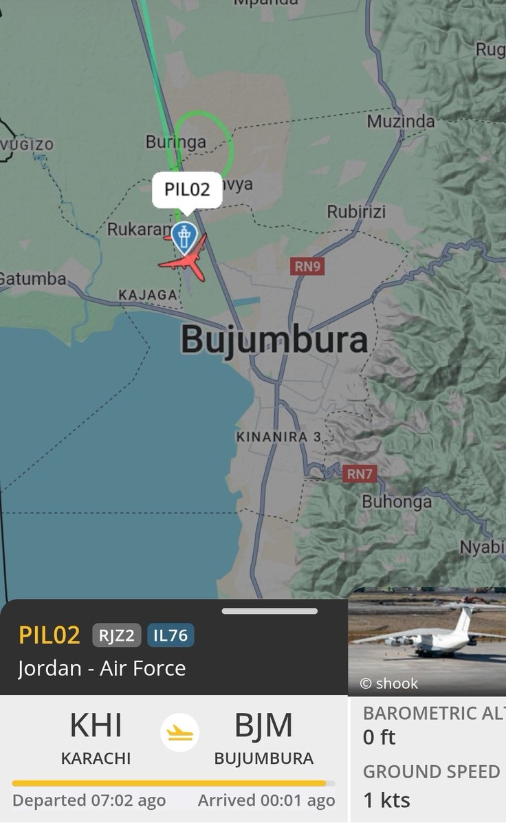 DanielGoupy1's tweet photo. @IGIHE Even now sunday, 7 sept at 1:20pm an aircraft from Jordan Air force is landing. https://t.co/noaqvJLPZM