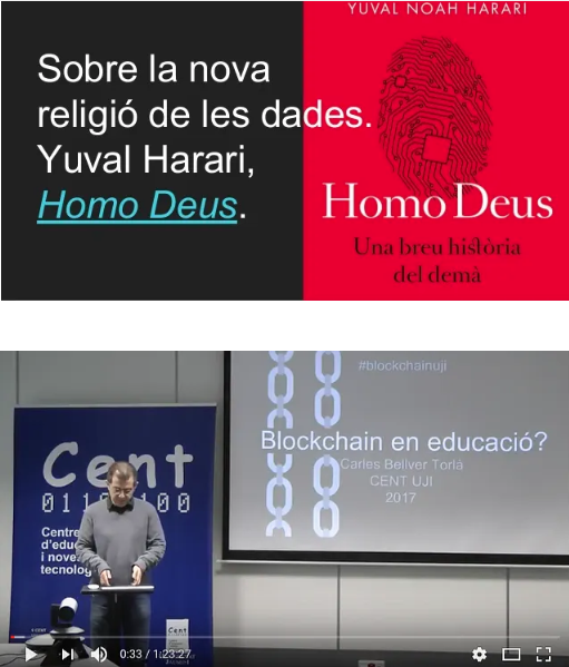 eraser's tweet photo. Seminari: #Blockchain en educació? Per a què? Carles Bellver Torlá @carlesbellver @centuji
Sobre la nova religió de les dades. Yuval Harari . #HomoDeus #education #edTECH #cryptoEconomies https://t.co/PLXIZjYydN https://t.co/vDK9FsGCms