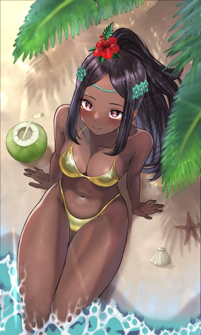 #なんの脈絡もなく水着イラストを再掲して最近フォローしてくれたフォロワーを怖がらせましょう 