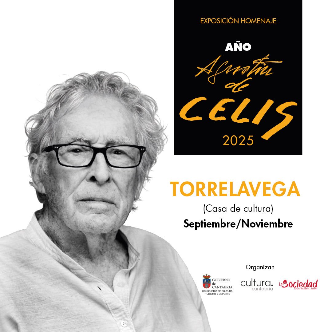 Este mes de #Septiembre la exposición homenaje al pintor #agustindecelis llegará a #Torrelavega. Un año de reconocimientos a un pintor único e irrepetible y que es historia viva de nuestra región. <a href="/culturacan/">Cultura de Cantabria</a> ⤵️