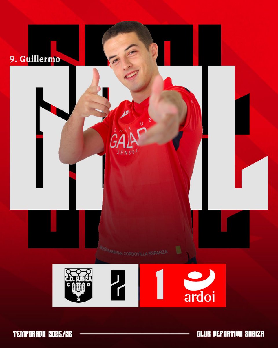 SUBIZACD's tweet photo. Goooooooool marca Guille 2-1 https://t.co/PJBoRg6TLA